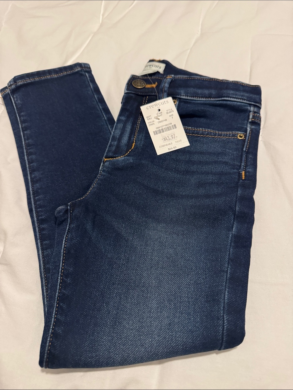Girls Crewcuts Indigo Skinny Jeans